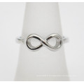 Vente en gros Classique Bijoux en acier inoxydable Bague Infinity Argent